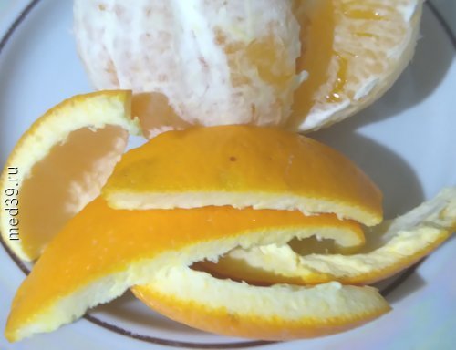 Здоровые свойства апельсиновой корки